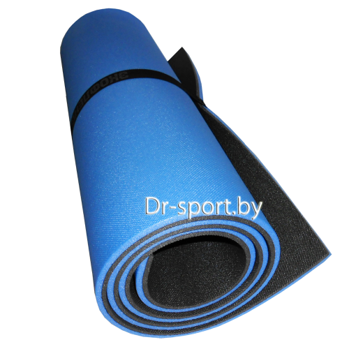 Коврик (пенка) гимнастический/туристический 8*0.6L1.8 синий/антрацит